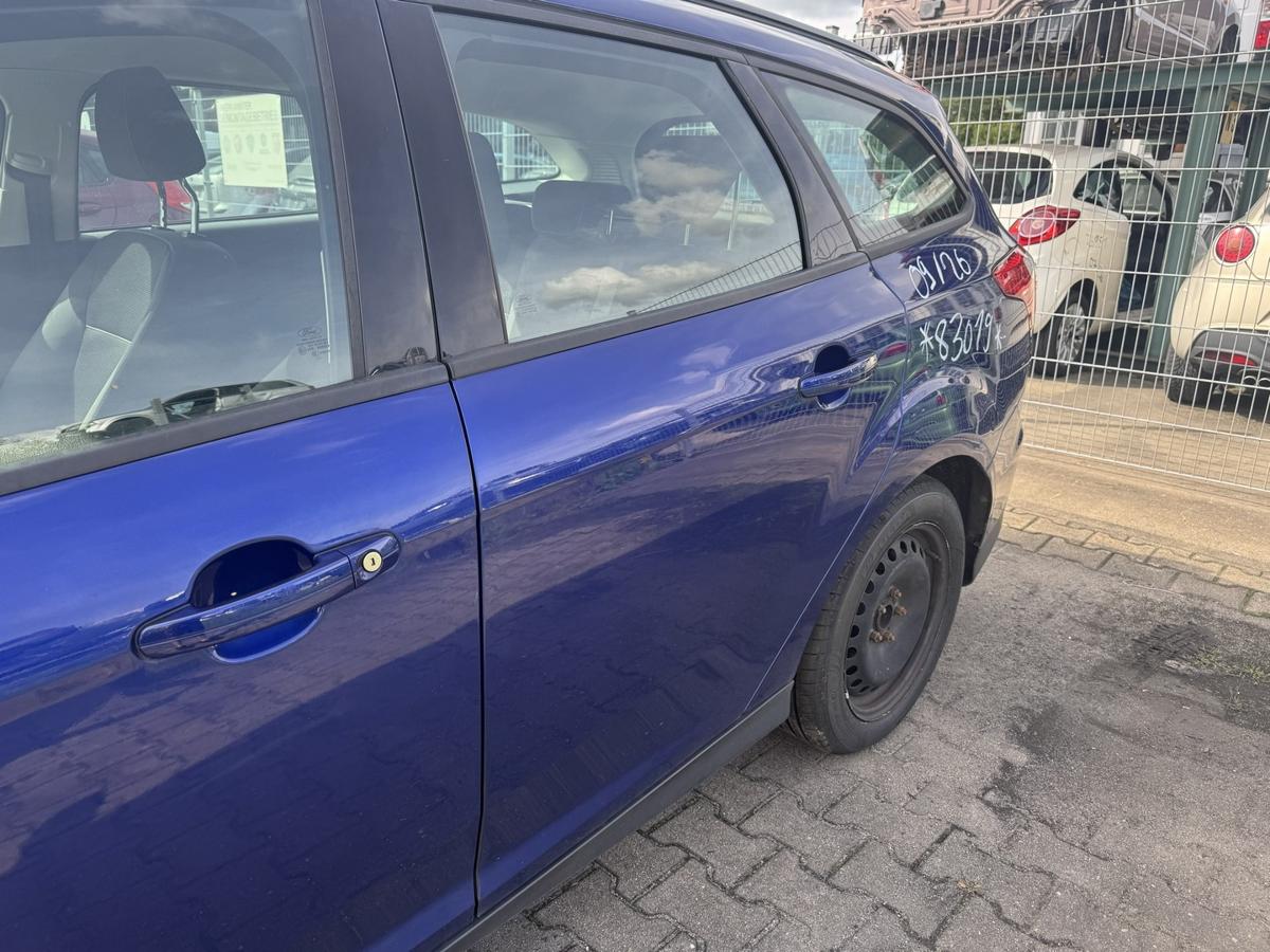 Ford Focus 3 original T&uuml;r hinten links Indic Blau Kombi Rohbau Bj.2014
